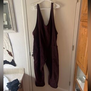 We the free high roller jumpsuit cherry red large